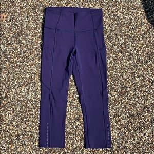 Lululemon Fast and Free Crop 2 19” Nulux Leggings